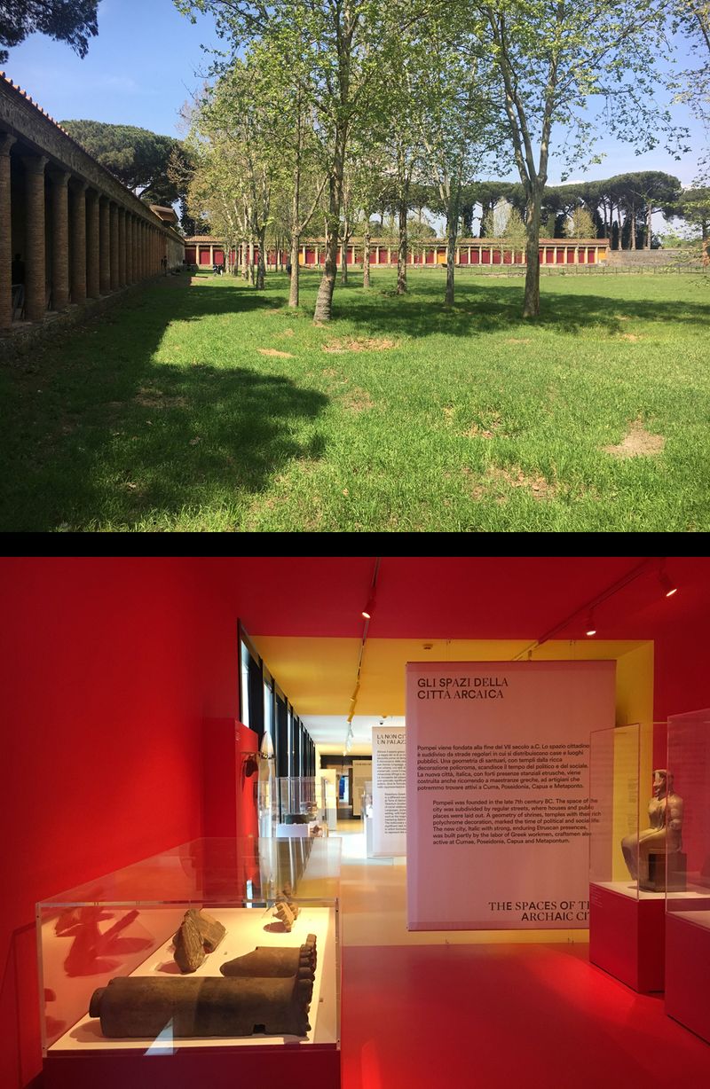 Installation à Pompéi par Bernard Tschumi